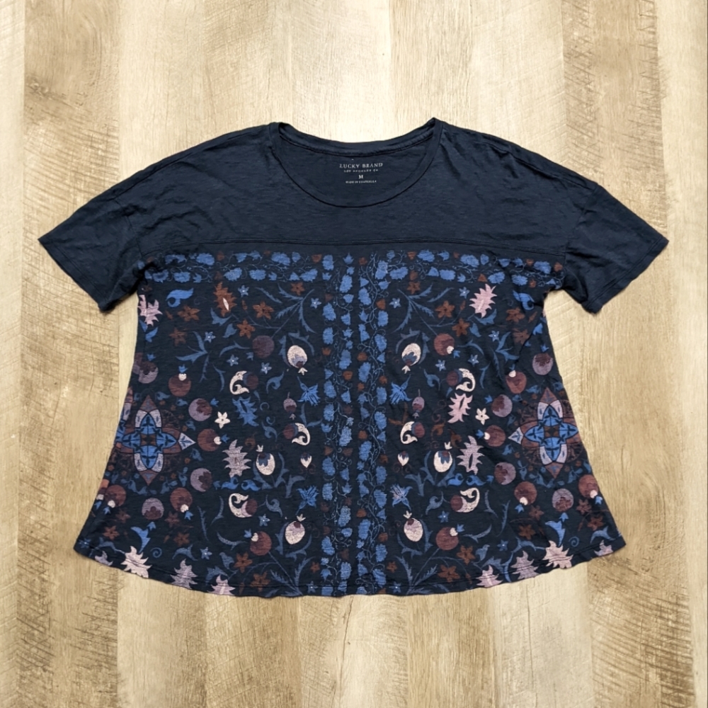Lucky Brand Floral Loose Fit Top